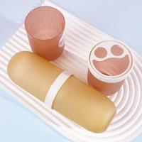 HT-透明细条纹牙具桶2388