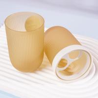 HT-透明细条纹牙具桶2388