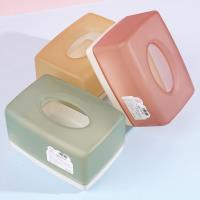 Boîte de mouchoirs carrée transparente HT-7108