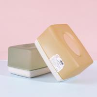 Boîte de mouchoirs carrée transparente HT-7108