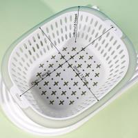 HT-Transparent Medium-sized Double-layered Drainage Basket 8528