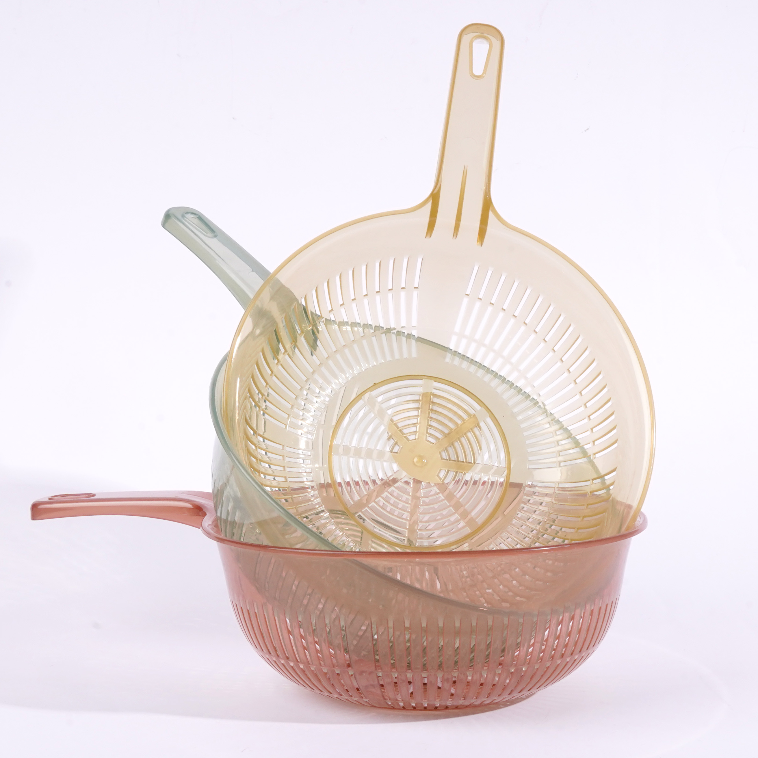 HT-Transparent Handle Draining Basket 8378