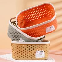 HT-双色长形漏空收纳筐833