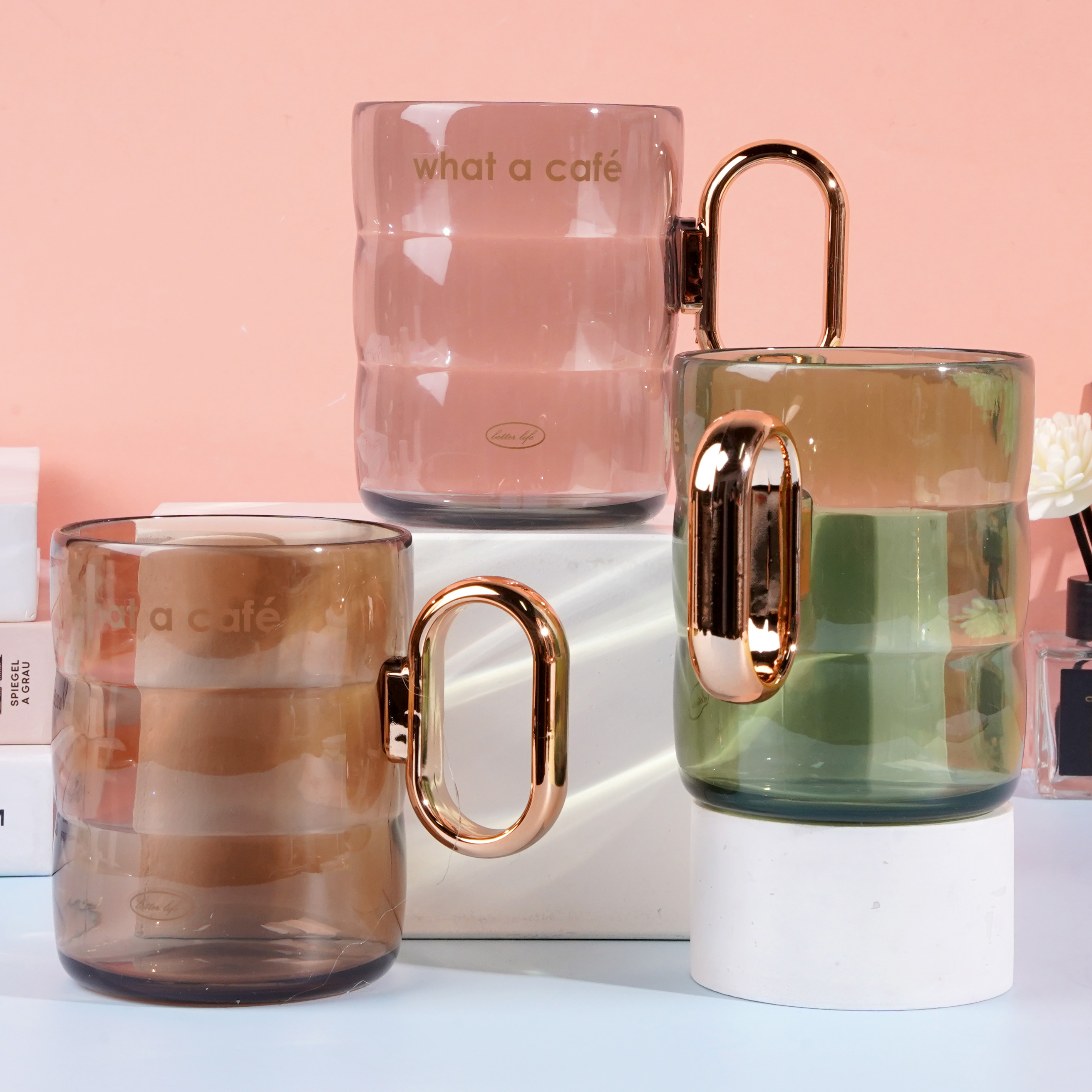 彩虹糖轻奢胖胖漱口杯8109