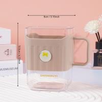 绿泡泡简约凹纹漱口杯8108