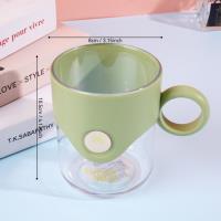 绿泡泡简约圆形漱口杯8104