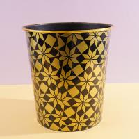 YZ-8622金边贴花垃圾桶