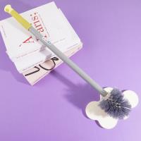 165 plastic-coated rod round-headed toilet brush