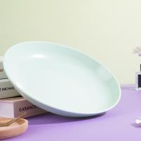 دلو مصنوع من البلاستيك يشبه الخزف، بقطر 9 بوصات، مصمم على شكل قمر مكتمل.