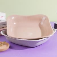 A956 Imitation Porcelain 9-inch Square Fruit Platter