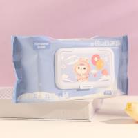 100 pieces of 0838 bear-themed wet wipes