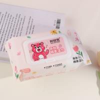 1262粉树杈熊湿巾