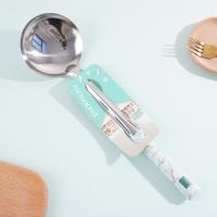 08 ملعقة مزخرفة بنمط الحجر الأبيض.