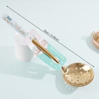 08 Gold-plated White Stone Pattern 10 Colander