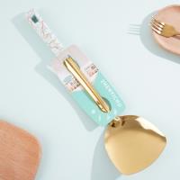 08 Gold-plated White Stone Patterned Shovel