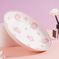 8.3-inch fruit platter - watermelon peach