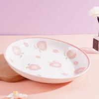 8.3-inch fruit platter - watermelon peach