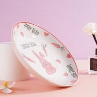 Plateau à fruits de 7 pouces - Lapin rose