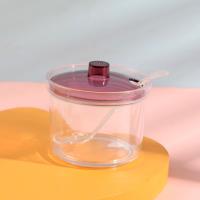 LC Brown 217 Acrylic Sugar Jar with Beads