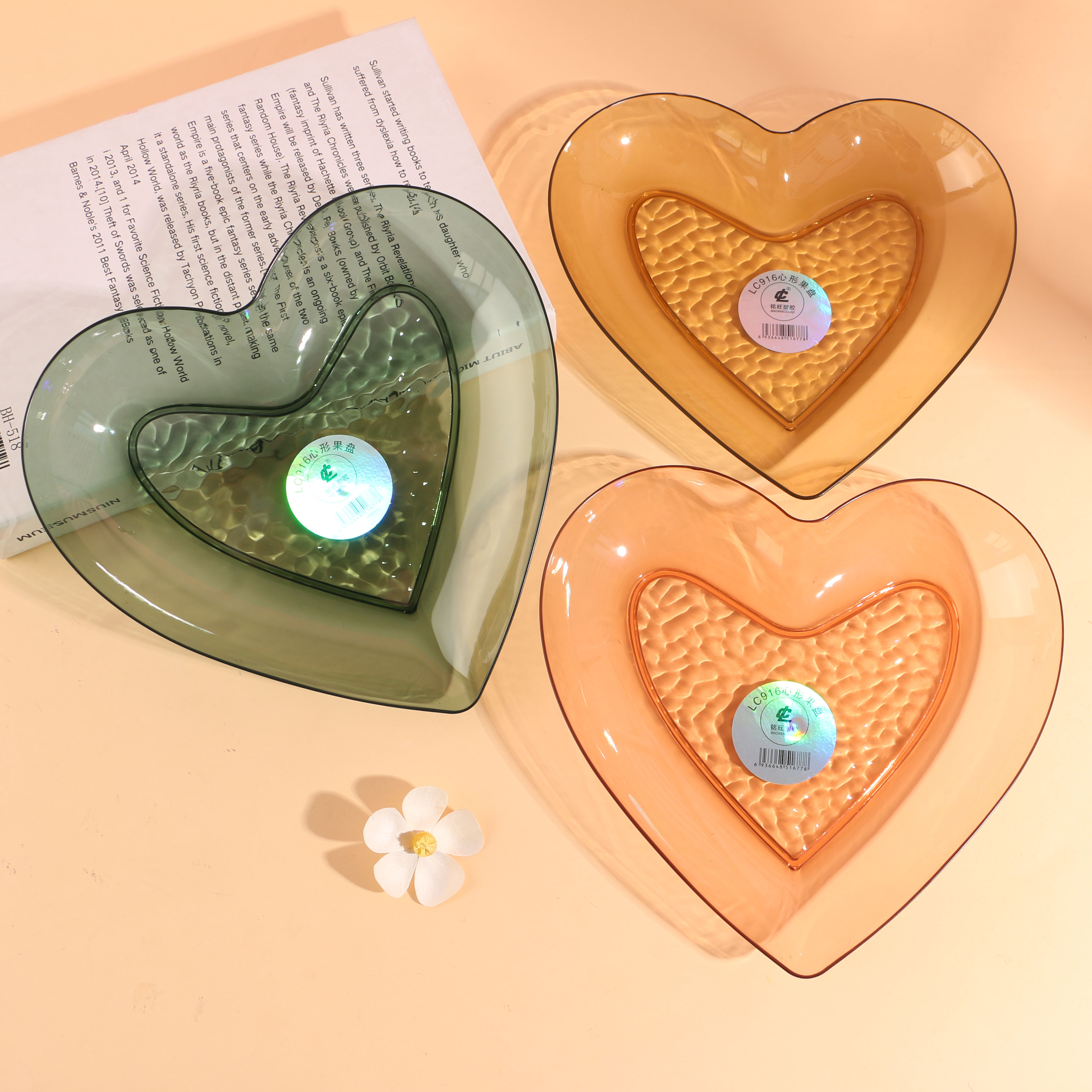LC916心形果盘
（20*20*2.9）