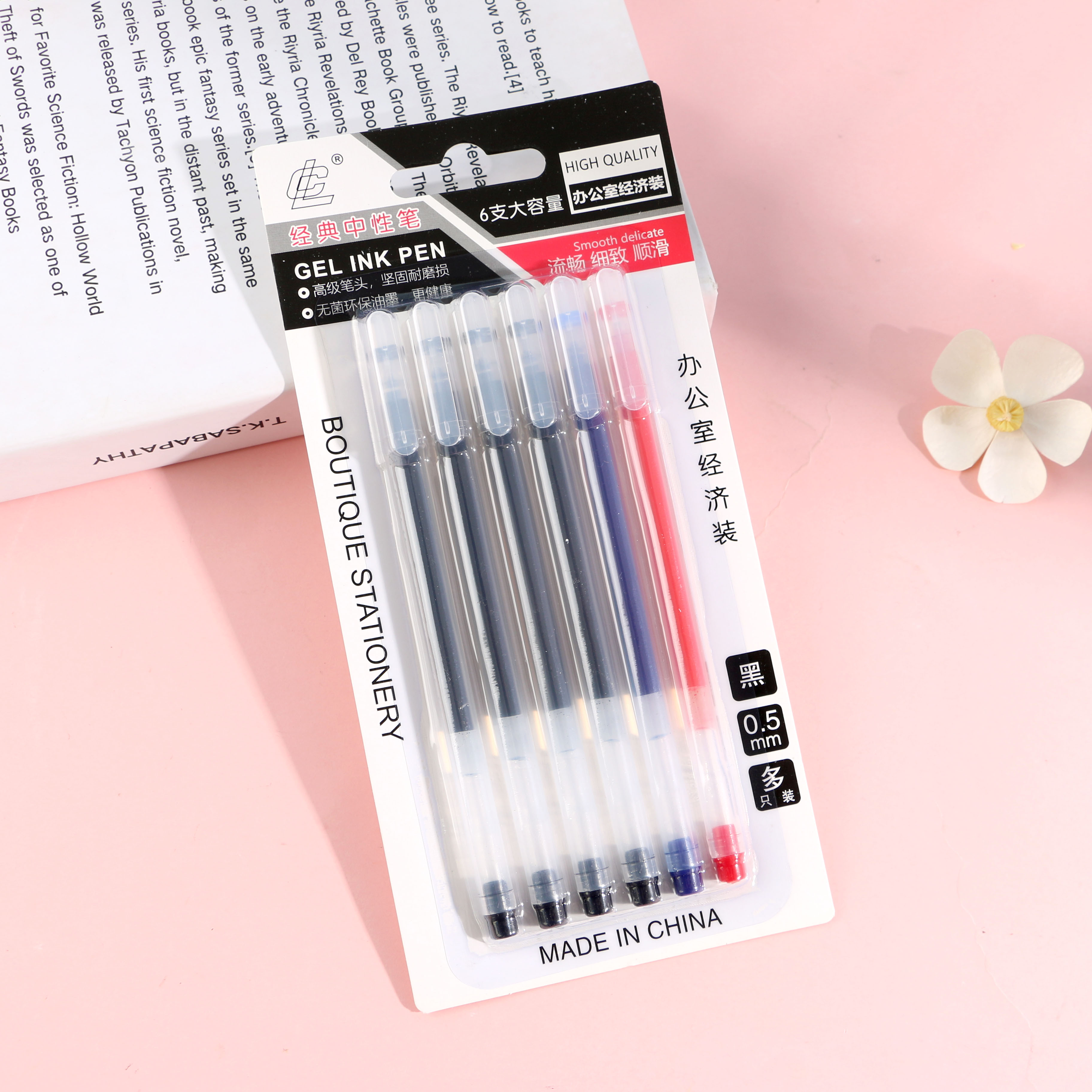 LC6 high-capacity neutral pen with a refillable cartridge