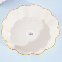 7104精品烫金果盘白色