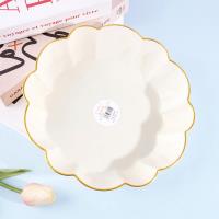7104精品烫金果盘白色