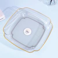 صحن فواكه مذهل مطلي بالذهب من 7105، بألوان متنوعة.