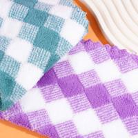 Two lucky-looking square scarves with a one-card design