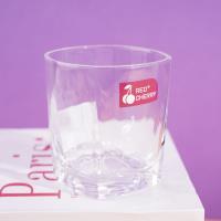 Small square 306C glass cup