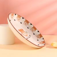 صحن فواكه بحجم 8.3 بوصة - دب صغير حلو.