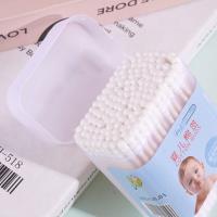 Square box bamboo stick baby cotton swabs