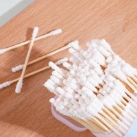 Square box bamboo stick baby cotton swabs