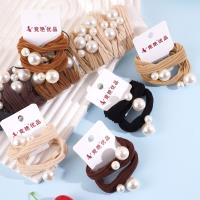 2 large pearl towel loop head ropes and rubber bands