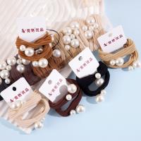 2 large pearl towel loop head ropes and rubber bands