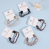 2 handmade pearl headbands with elastic bands