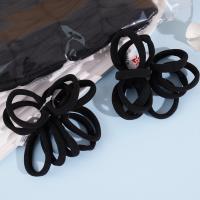 10 towel loop hanging card heads ropes and rubber bands (black)