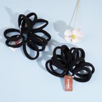 10 towel loop hanging card heads ropes and rubber bands (black)