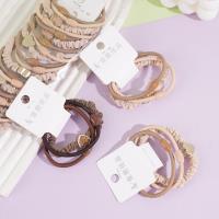 3 four-leaf diamond-shaped combination headbands with elastic bands