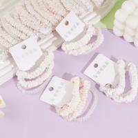 3根春天色印花小肠电话线组合头绳皮筋