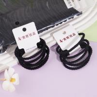 5 pieces of Ghent A-style embroidered headbands with elastic bands (black)