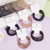 3 pieces of three-in-one head ropes with elastic bands (black)