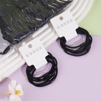 5根扁管黑头绳皮筋