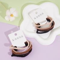 5 pieces of A-type special braided hair ties in caramel color