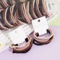 5 pieces of A-type special braided hair ties in caramel color