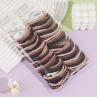 5 pieces of A-type special braided hair ties in caramel color