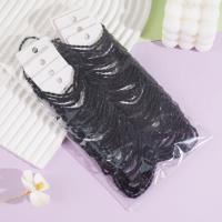 3 pieces of two-in-one pretzel-shaped rubber bands (black)