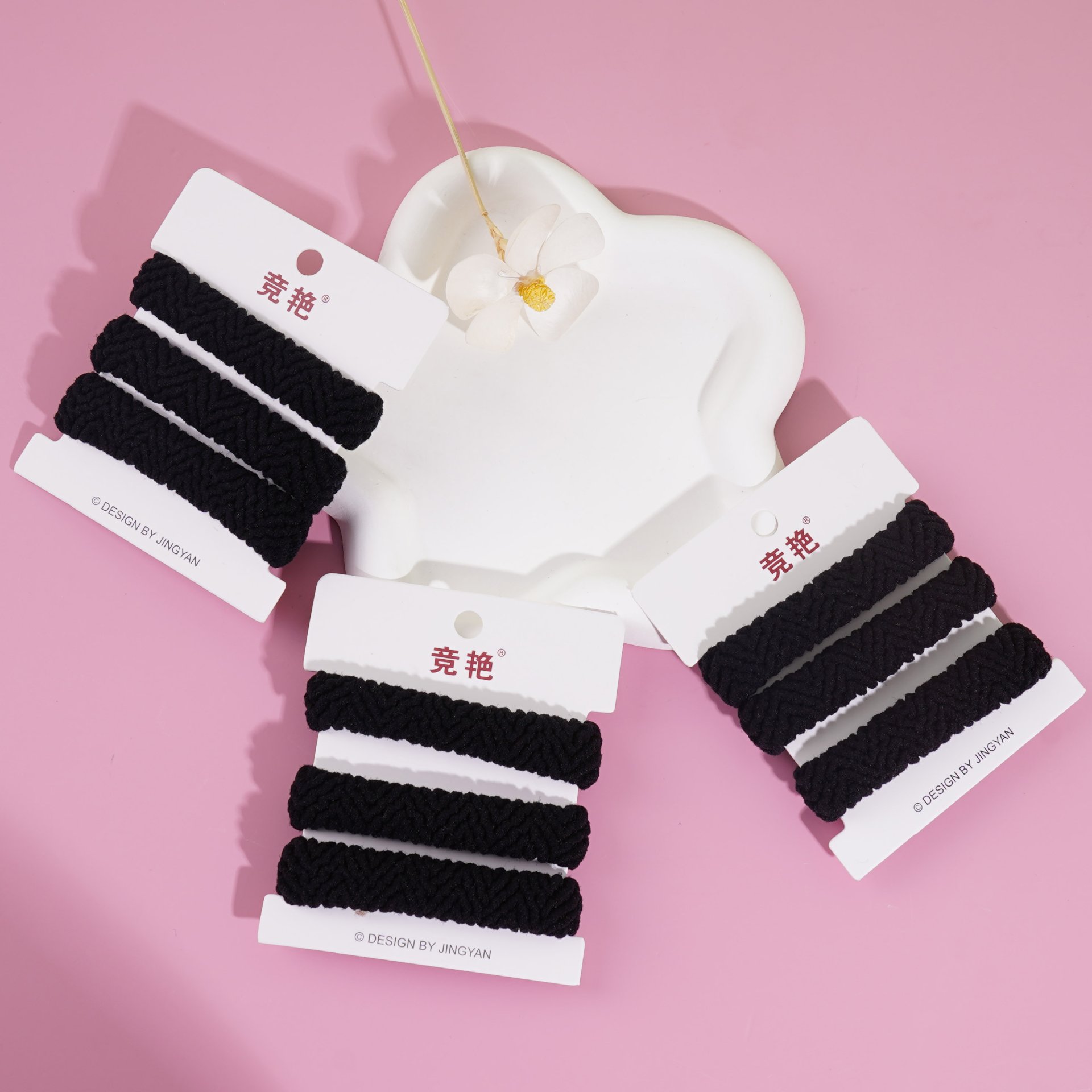 3 packs of boxed towels (black)