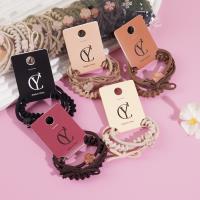 3根四叶草头绳皮筋