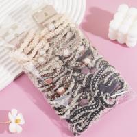 2根珍珠花朵组合头绳皮筋